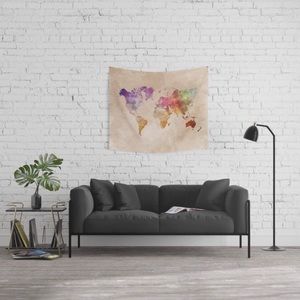 WORLD MAP TAPESTRY